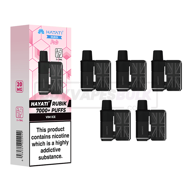 Hayati Rubik 7000 Puffs Refill Pods 5 Pack Vim Ice