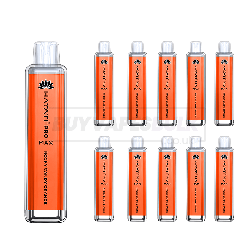 Rocky Candy Orange The Crystal Pro Max 4000 Disposable Vape 10 Pack