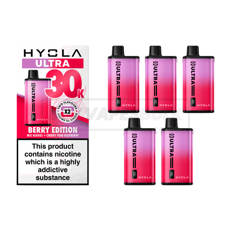 Hyola Ultra 30K Prefilled Vape Kit 5 Pack Berry Edition