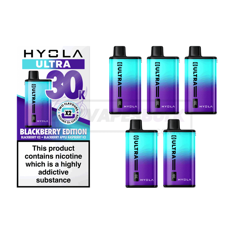 Hyola Ultra 30K Prefilled Vape Kit 5 Pack Blackberry Edition