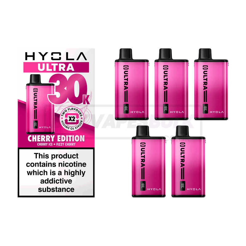 Hyola Ultra 30K Prefilled Vape Kit 5 Pack Cherry Edition