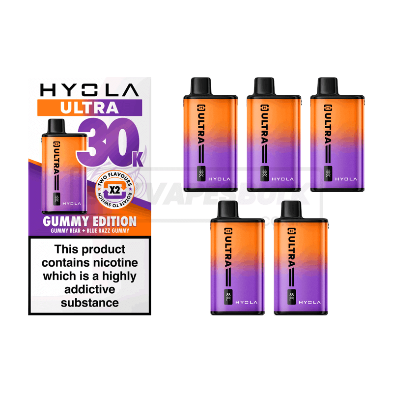 Hyola Ultra 30K Prefilled Vape Kit 5 Pack Gummy Edition
