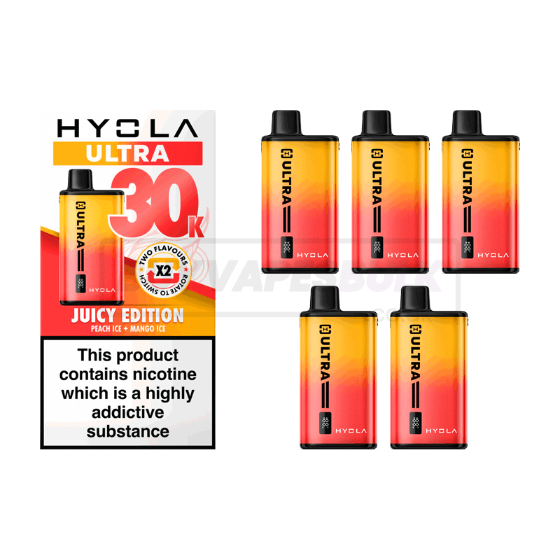 Hyola Ultra 30K Prefilled Vape Kit 5 Pack Juicy Edition