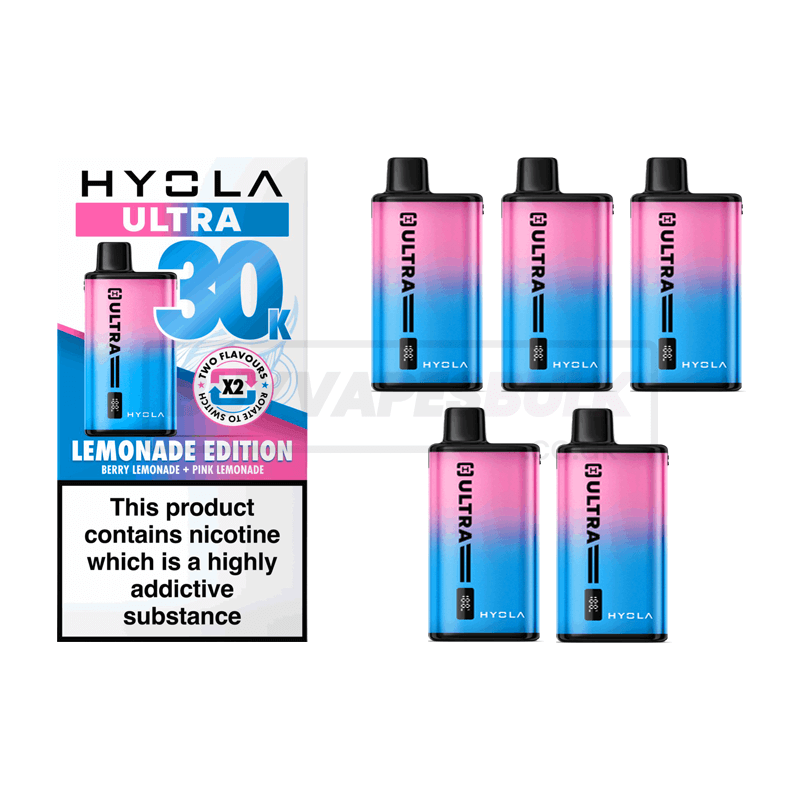 Hyola Ultra 30K Prefilled Vape Kit 5 Pack Lemonade Edition