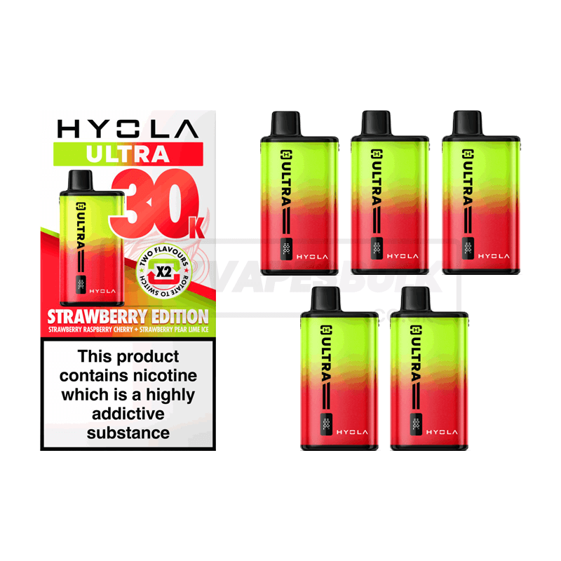 Hyola Ultra 30K Prefilled Vape Kit 5 Pack Strawberry Edition