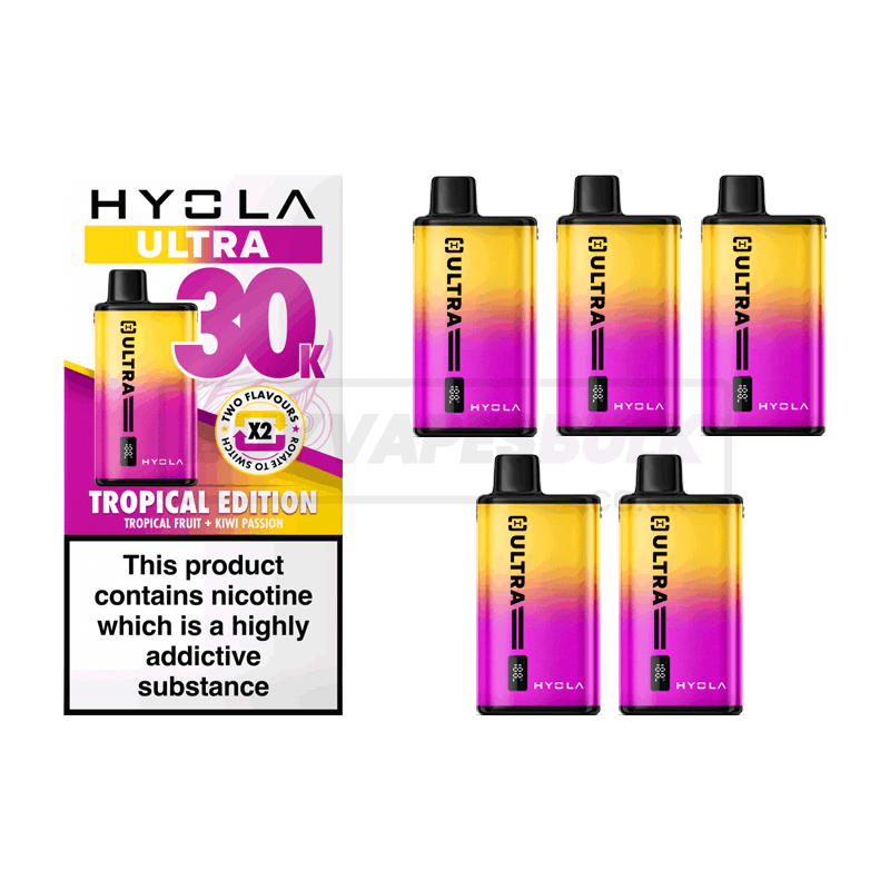 Hyola Ultra 30K Prefilled Vape Kit 5 Pack Tropical Edition