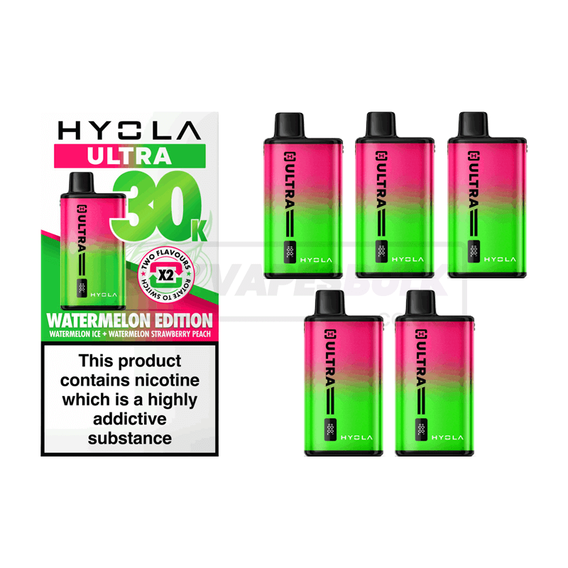 Hyola Ultra 30K Prefilled Vape Kit 5 Pack Watermelon Edition