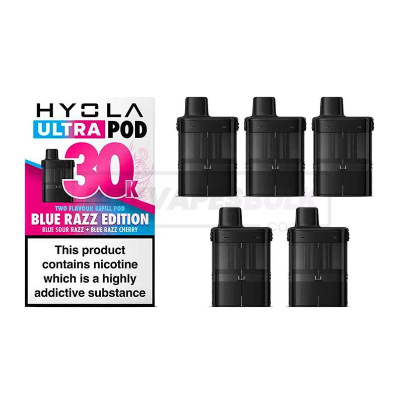 Hyola Ultra 30K Prefilled Pods 5 Pack Blue Razz Edition