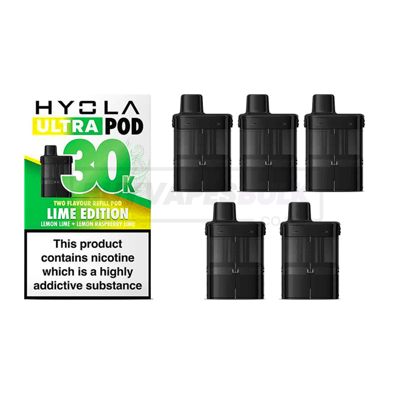 Hyola Ultra 30K Prefilled Pods 5 Pack Lime Edition