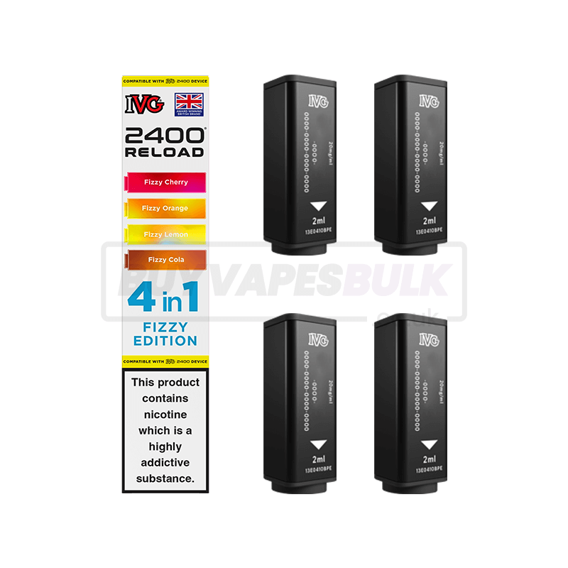 IVG 2400 4 in 1 Reload Pods 5 Pack Fizzy Edition