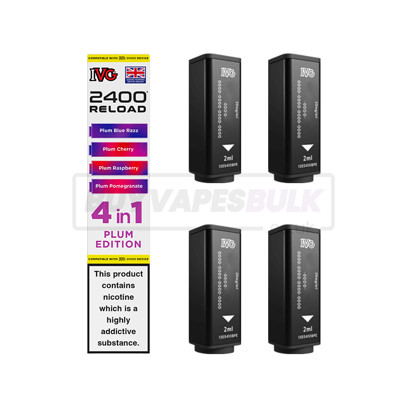 IVG 2400 4 in 1 Reload Pods 5 Pack Plum Edition