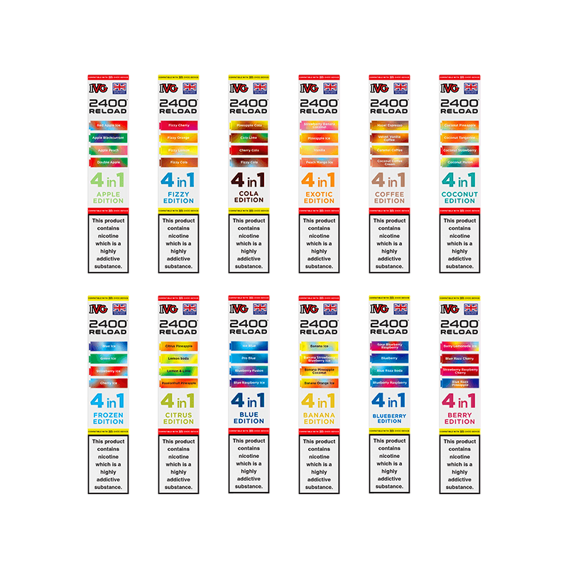 IVG 2400 4 in 1 Reload Pods 5 Pack