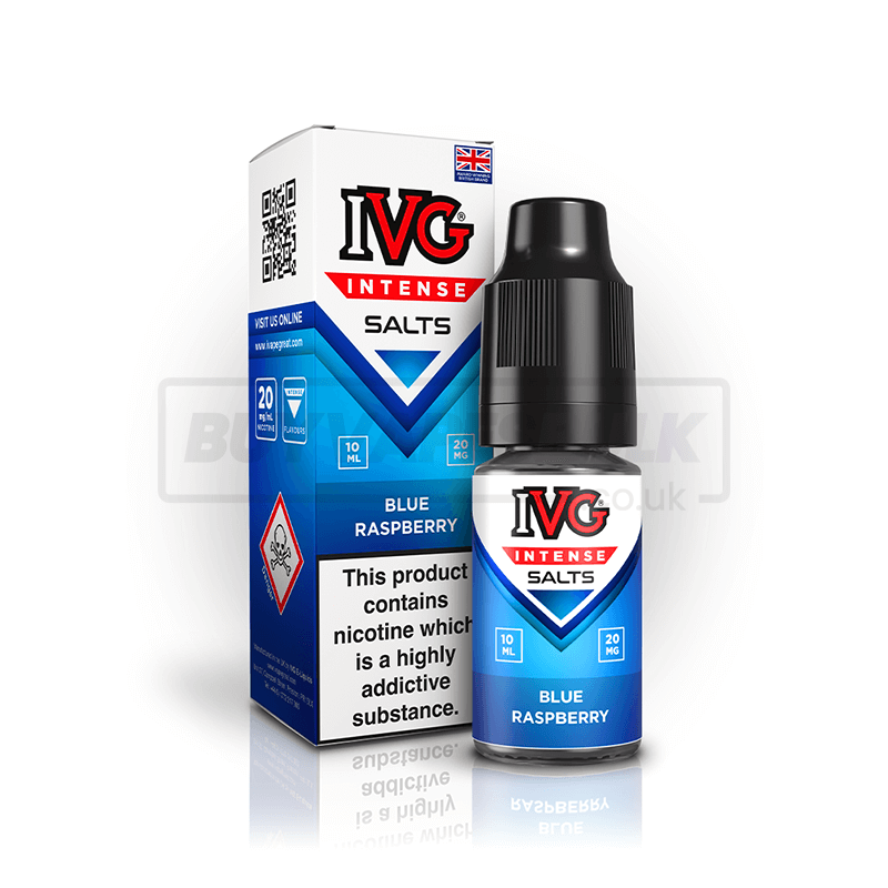 Blue Raspberry IVG Intense Nic Salt E-Liquid Pack of 10