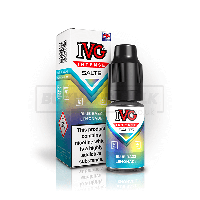 Blue Razz Lemonade IVG Intense Nic Salt E-Liquid Pack of 10