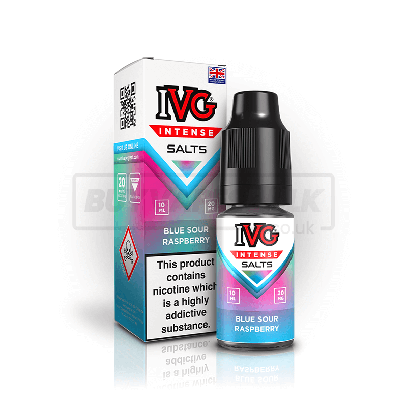 Blue Sour Raspberry IVG Intense Nic Salt E-Liquid Pack of 10