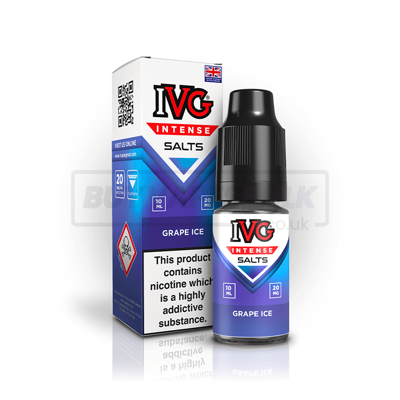 Grape Ice IVG Intense Nic Salt E-Liquid Pack of 10