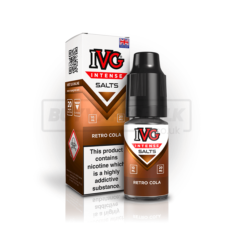 Retro Cola IVG Intense Nic Salt E-Liquid Pack of 10