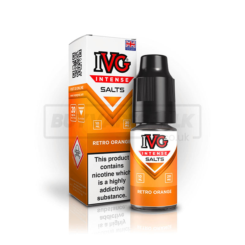 Retro Orange IVG Intense Nic Salt E-Liquid Pack of 10