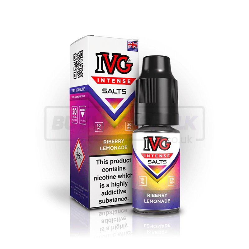 Riberry Lemonade IVG Intense Nic Salt E-Liquid Pack of 10