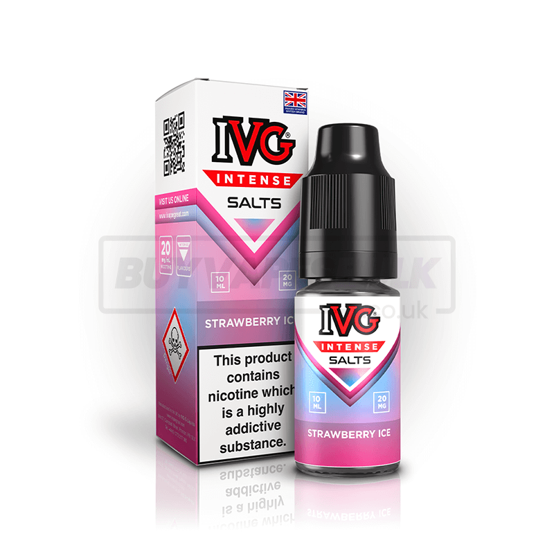 Strawberry Ice IVG Intense Nic Salt E-Liquid Pack of 10