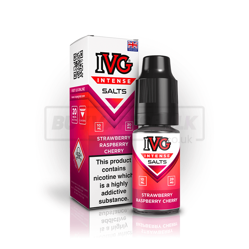 Strawberry Raspberry Kiwi IVG Intense Nic Salt E-Liquid Pack of 10