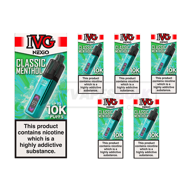 IVG NEXiO 10K Prefilled Vape Kit 5 Pack