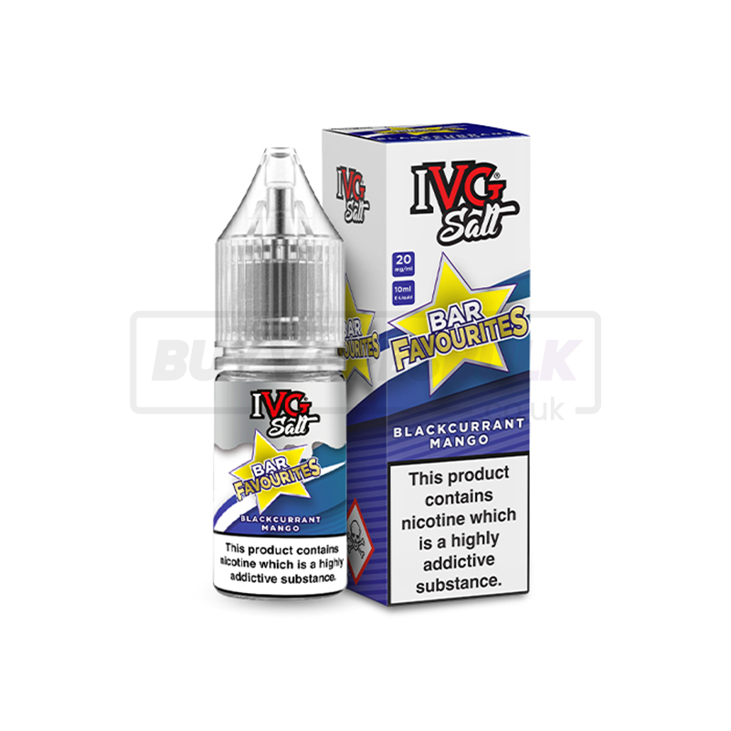 Blackcurrant Mango IVG Nic Salt E-Liquid Pack of 10 x (10ml)