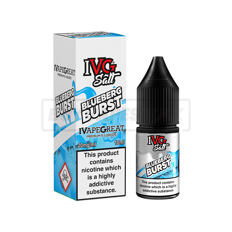 Blueberg Burst IVG Nic Salt E-Liquid Pack of 10 x (10ml)