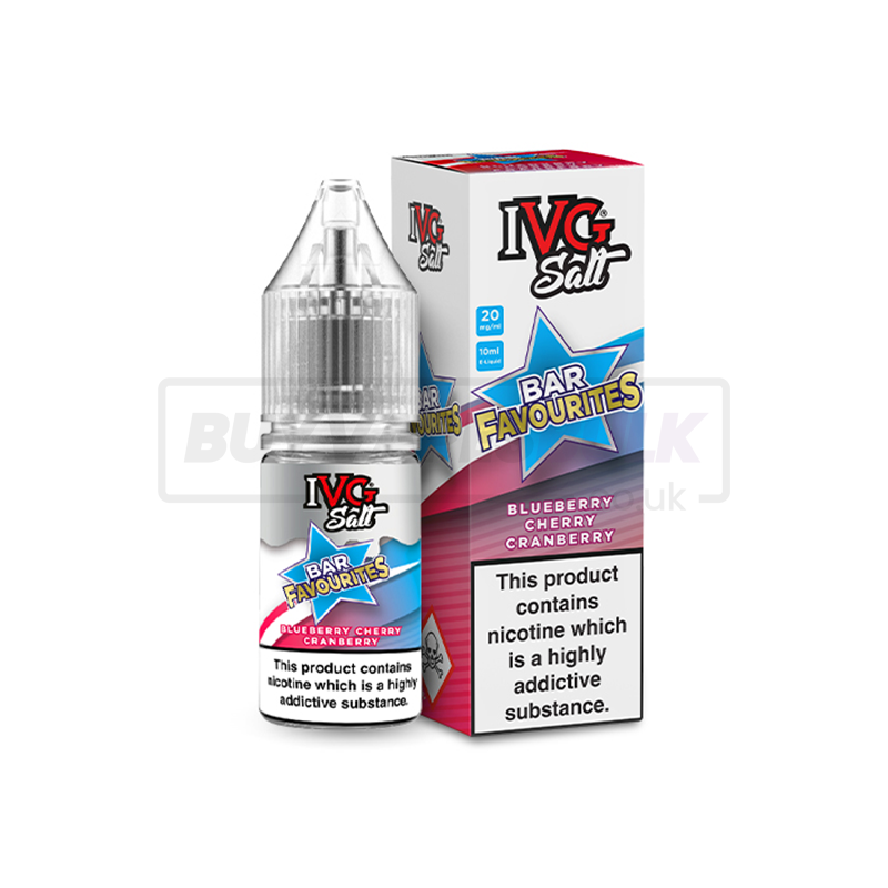 Blueberry Cherry Cranberry IVG Nic Salt E-Liquid Pack of 10 x (10ml)