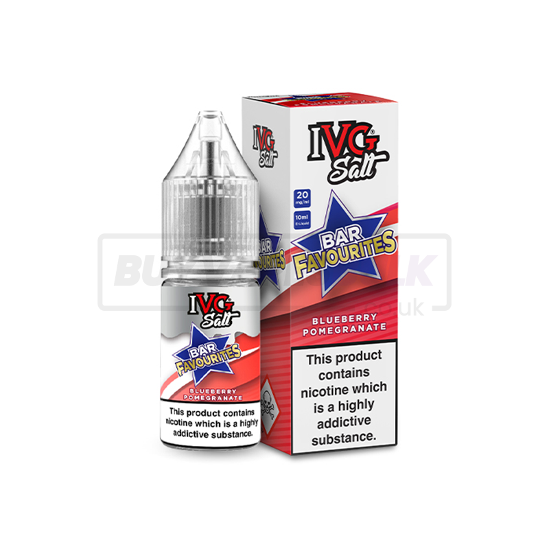 Blueberry Pomegranate IVG Nic Salt E-Liquid Pack of 10 x (10ml)