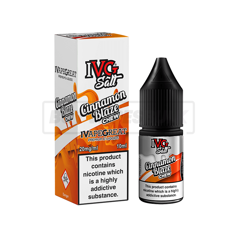 Cinnamon Blaze IVG Nic Salt E-Liquid Pack of 10 x (10ml)