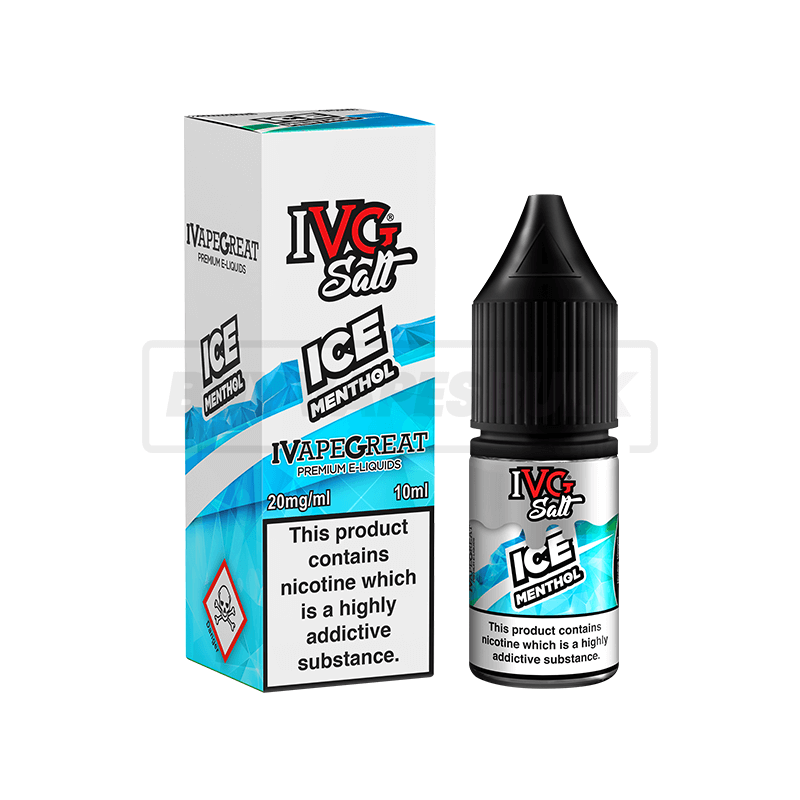 Ice Menthol IVG Nic Salt E-Liquid Pack of 10 x (10ml)