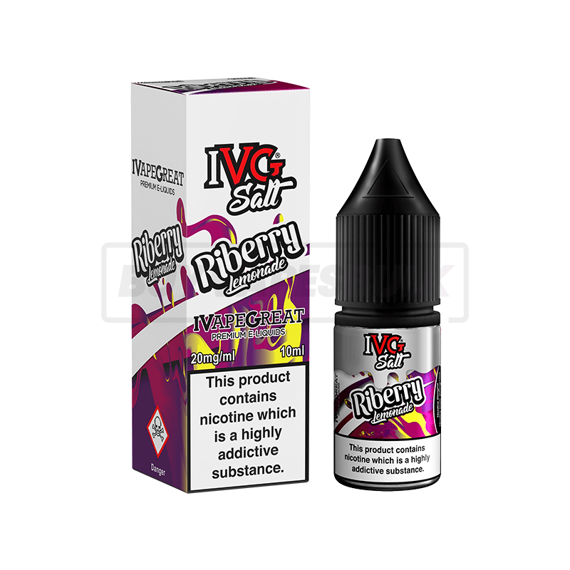 Riberry Lemonade IVG Nic Salt E-Liquid Pack of 10 x (10ml)
