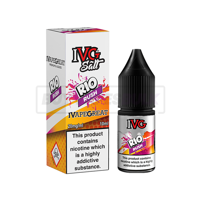 Rio Rush IVG Nic Salt E-Liquid Pack of 10 x (10ml)