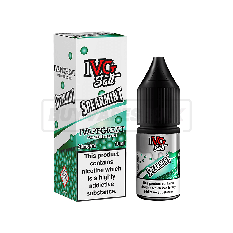 Spearmint IVG Nic Salt E-Liquid Pack of 10 x (10ml)