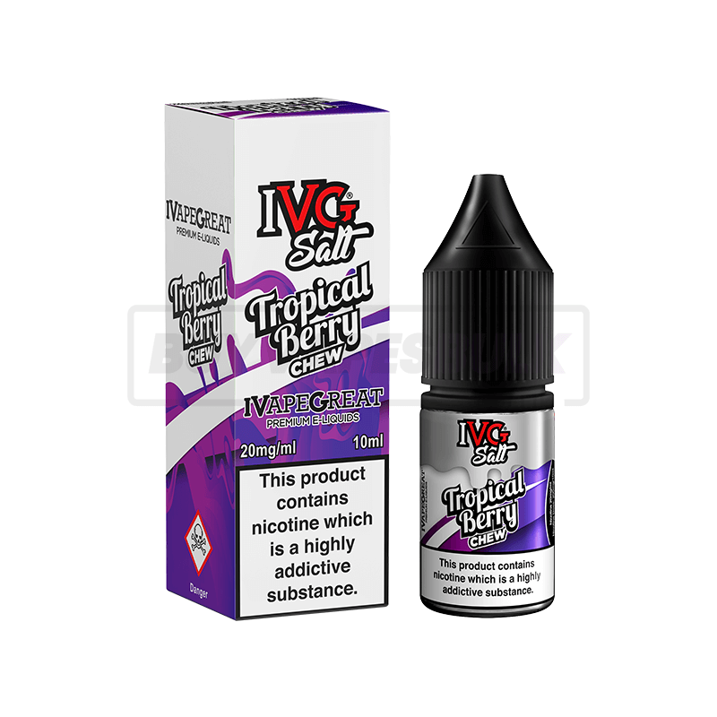 Tropical Berry Chew IVG Nic Salt E-Liquid Pack of 10 x (10ml)