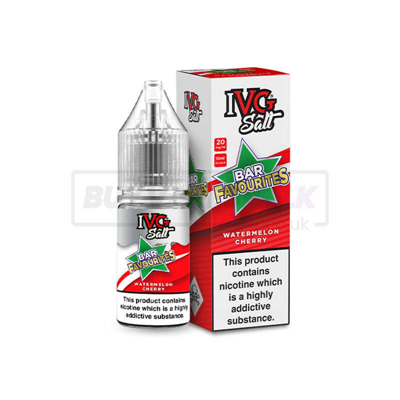 Watermelon Cherry IVG Nic Salt E-Liquid Pack of 10 x (10ml)
