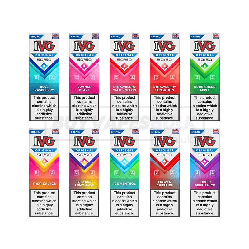 IVG Original 50/50 E-Liquid 10 Pack