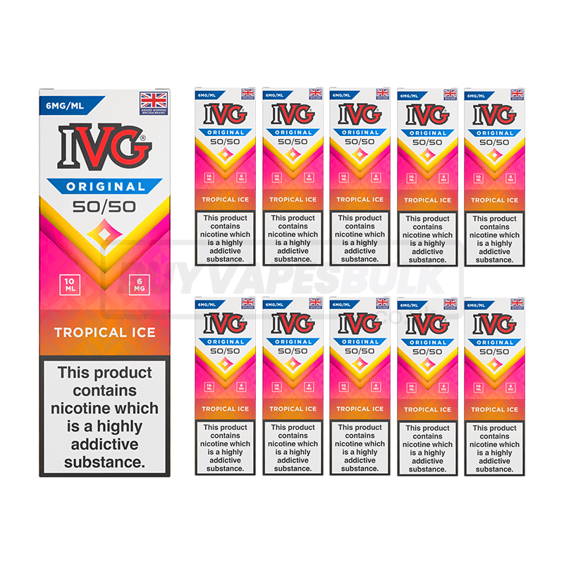 IVG Original 50/50 E-Liquid 10 Pack Tropical Ice