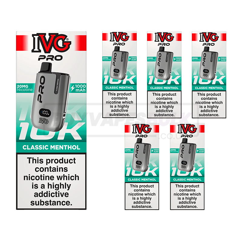 IVG Pro 12 10K Prefilled Vape Kit 5 Pack
