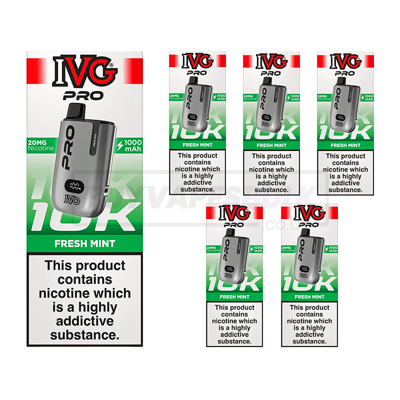 IVG Pro 12 10K Prefilled Vape Kit 5 Pack