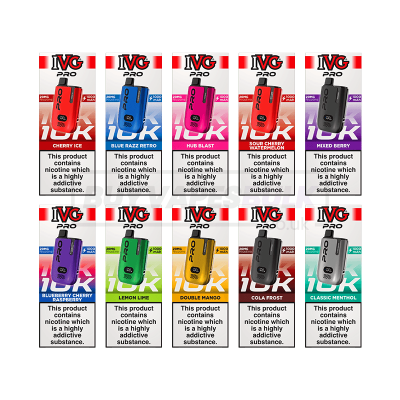 IVG Pro 12 10K Prefilled Vape Kit 5 Pack