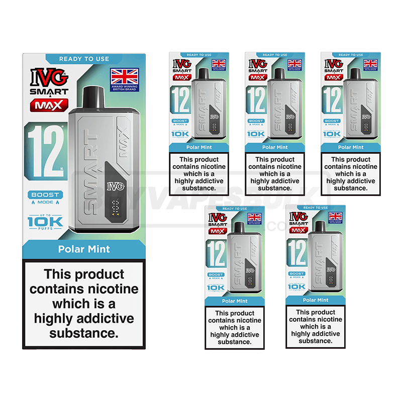 IVG Smart Max 10K Vape Kit 5 Pack Polar Mint