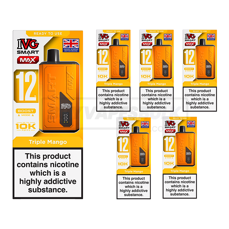 Triple Mango IVG Smart Max 10K Vape Kit 5 Pack