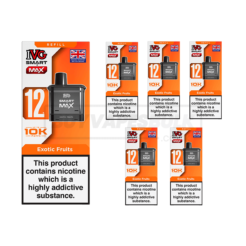 IVG Smart Max 10K Refill Pods 5 Pack Retro Orange