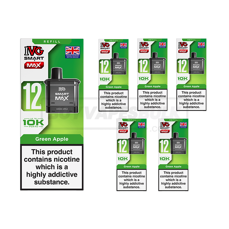 Green Apple IVG Smart Max 10K Refill Pods 5 Pack