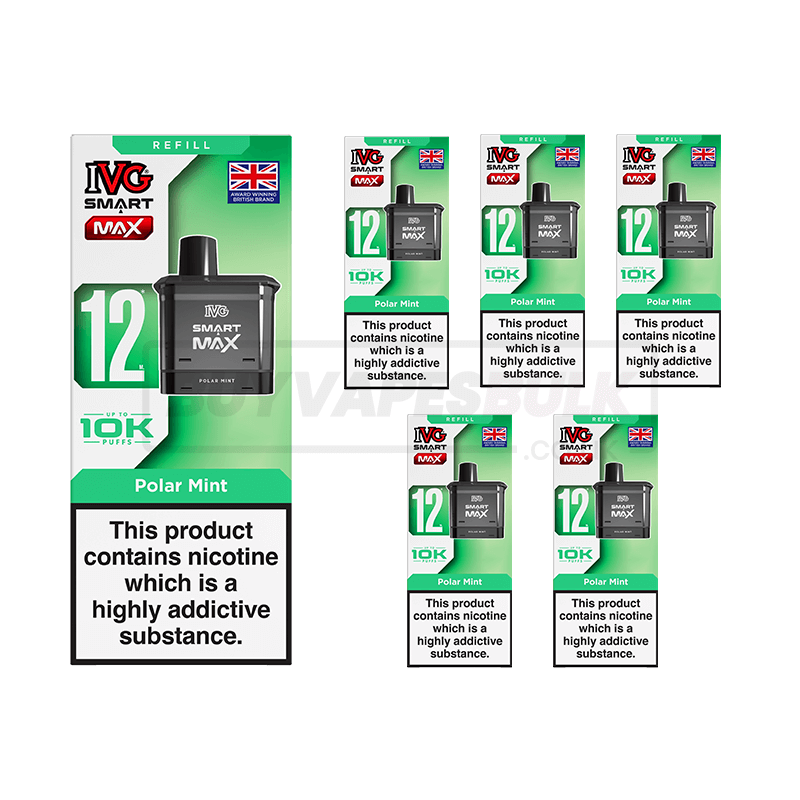 Polar Mint IVG Smart Max 10K Refill Pods 5 Pack