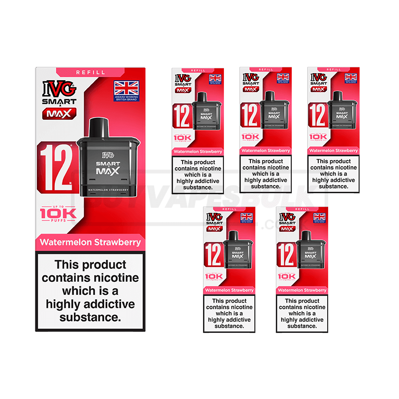 IVG Smart Max 10K Refill Pods 5 Pack Watermelon Strawberry