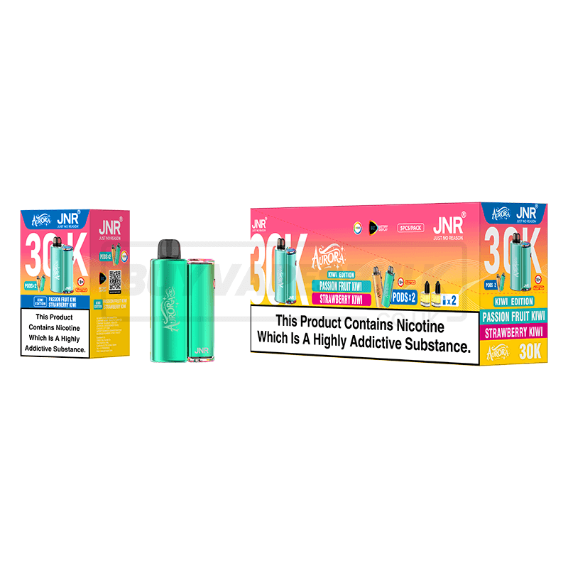 Kiwi Edition JNR Aurora 30K Prefilled Vape Kit 5 Pack