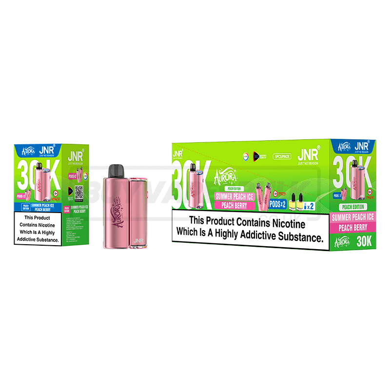 Peach Edition JNR Aurora 30K Prefilled Vape Kit 5 Pack